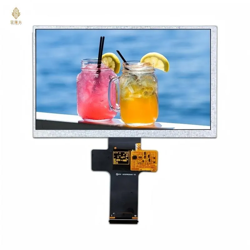 7-pous ekran koulè LCD